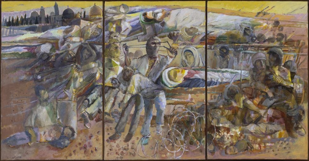 Tagelsir Ahmed, 'From The Occupied Land,' 2001. Jordan National Gallery of Fine Art, Amman, Jordan.