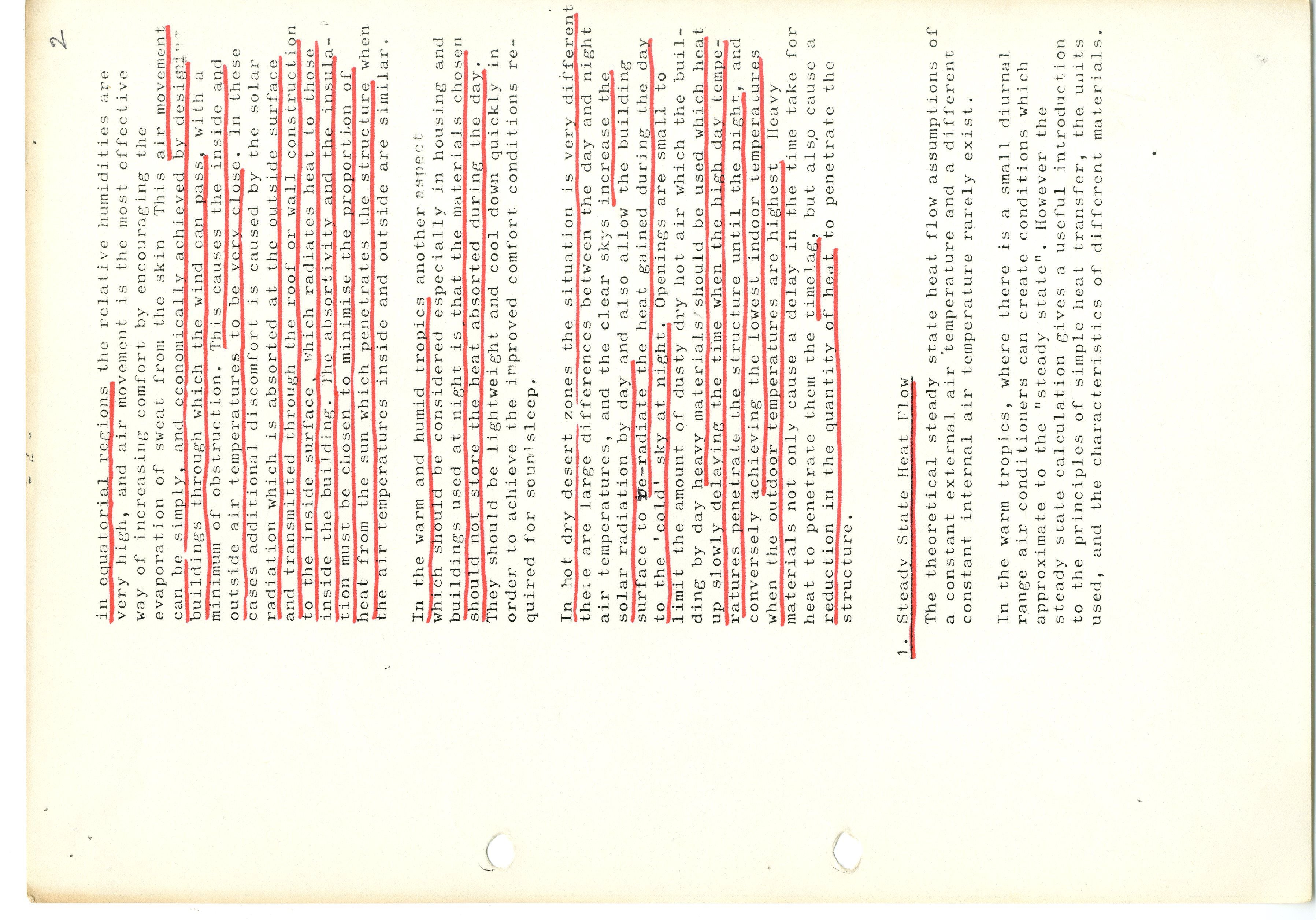 Undated paper produced by JM Evans for AA DTA