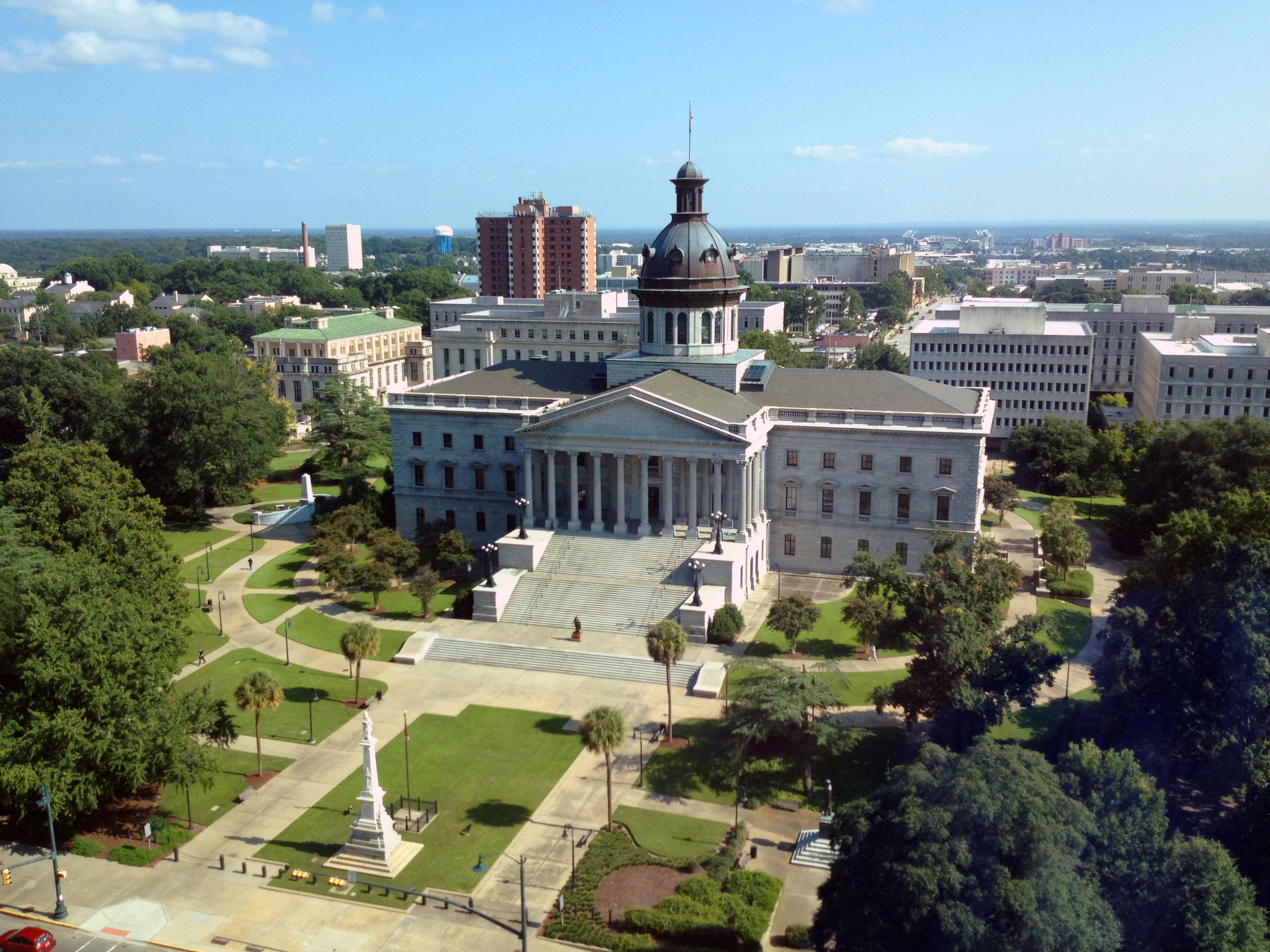 South Carolina State House, Columbia, Stevens & Wilkinson, 1998. Photograph: HaloMasterMind, Wikimedia CC- BY-SA 3.0