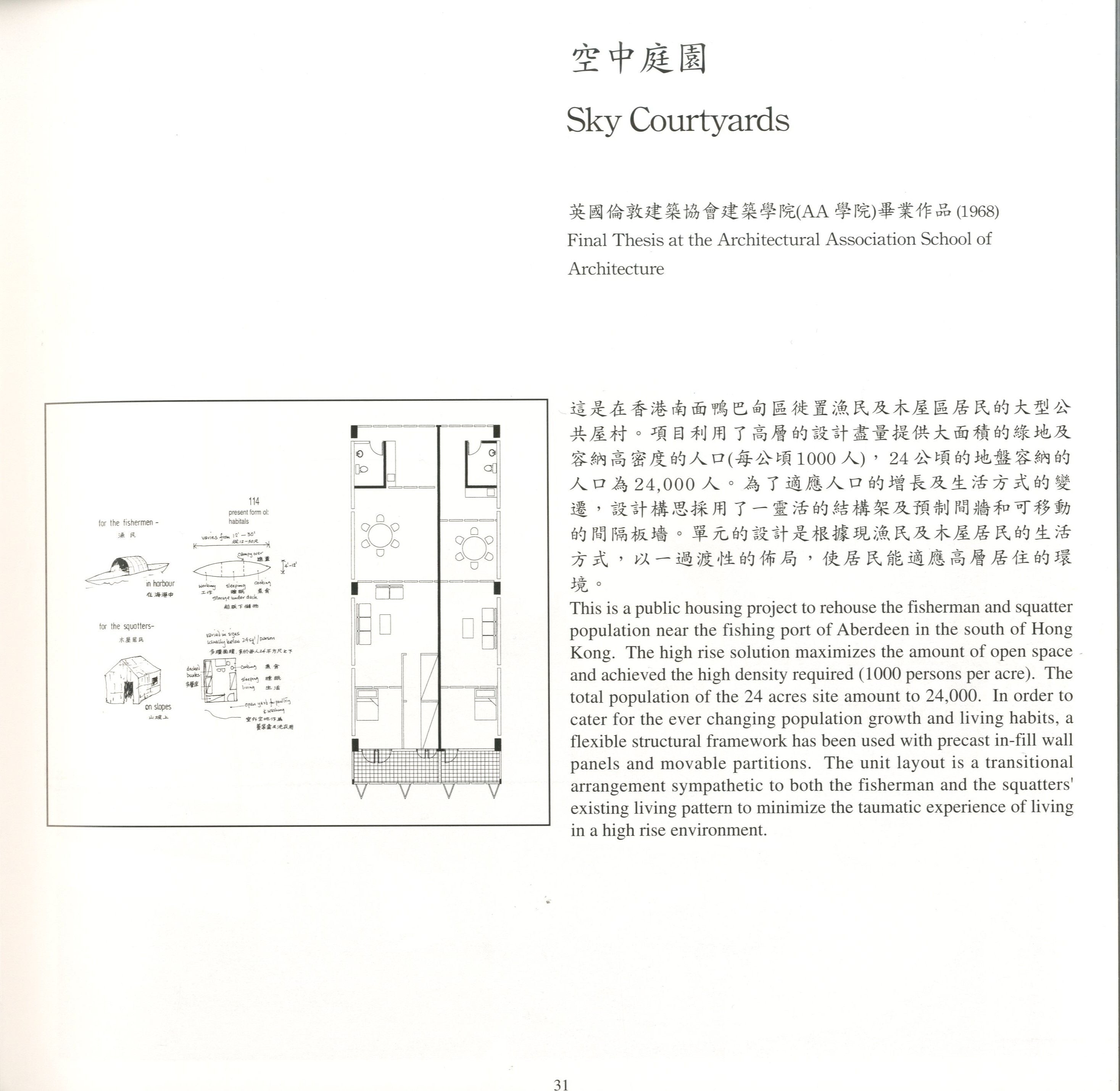 Sky Courtyards, Hong Kong, 1968.