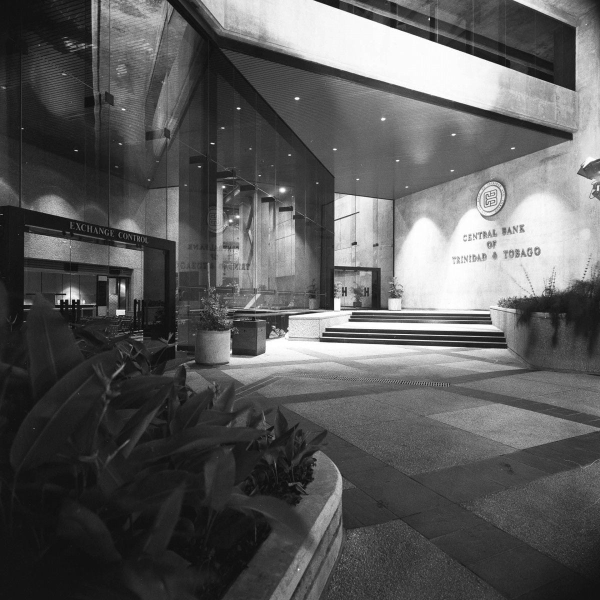 Ruskin Punch, for Anthony C. Lewis and Associates: Eric Williams Financial complex, Port of Spain, Trinidad (1978). Photograph courtesy of ACLA Architecture