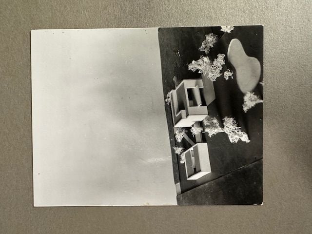 Anna Tomlinson, Model of AA Department of Tropical Architecture project, possibly 'House at Chandigarh', 1954-1955. Courtesy of Tristram and Aldous Hodgkinson